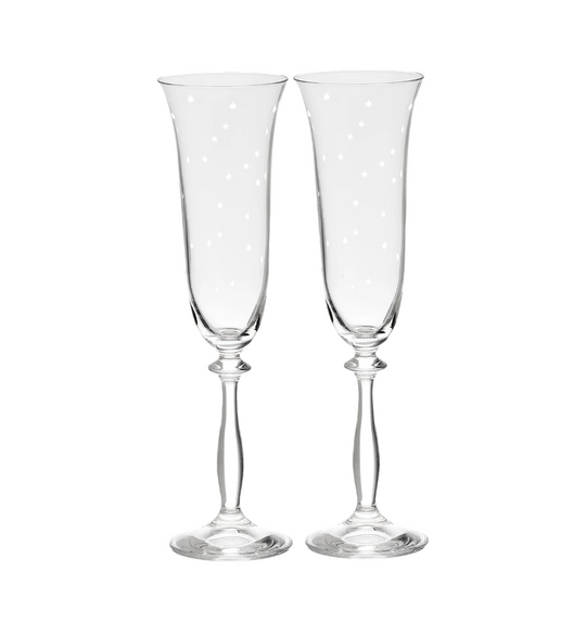 Starry Eve Champagne Flutes | Set of 2