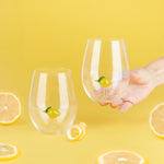 Botanical Lemon Glasses | Set of 2