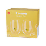 Botanical Lemon Glasses | Set of 2