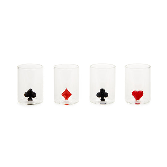 Card Suit Shot Glasses | Set of 4
