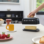 Ceramic Toaster Butter Dish | Black
