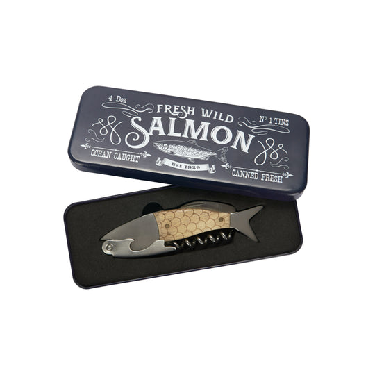 Conserverie Wild Salmon Corkscrew in Tin