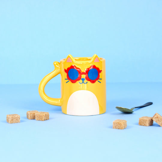 Cool Cat Mug | Yellow | 350ml
