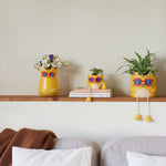 Cool Cat Vase | Yellow | 17cm