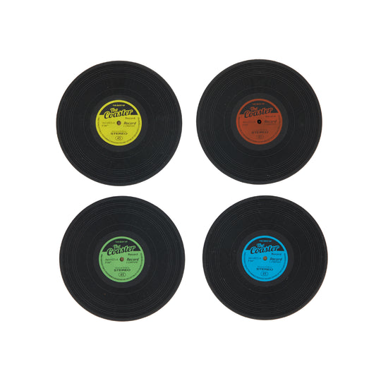 Vinyl Record Coasters | Set of 4