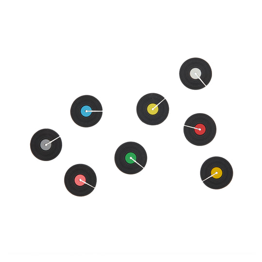 Vinyl Record Glass Markers | Set of 8