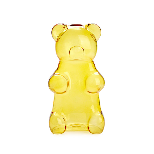 Glass Gummy Bear Vase | Yellow
