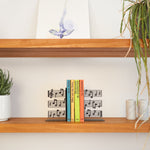 Metal Bookends | Musical Notes | Set of 2