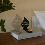Message Tealight Holders | Black | Set of 4