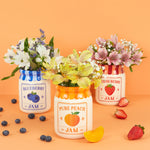 Novelty Jar Vase | Blueberry Jam | 13cm