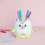 Plush Kawaii Stationery Holder | Rainbow Unicorn