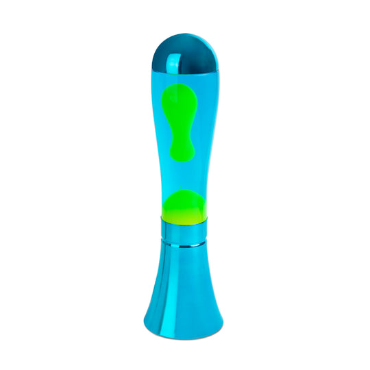 Retro Magma Lava Lamp | Blue & Lime