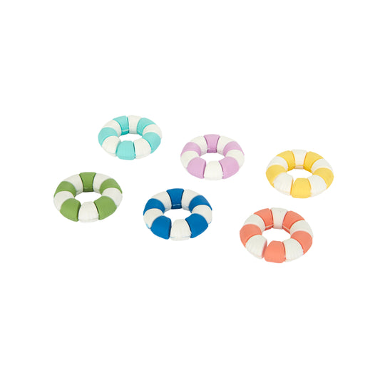 Swim Ring Glass Markers | Set of 6