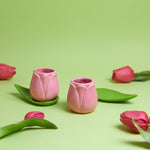 Tulip Espresso Cup & Petal Saucer | Pink | Set of 2