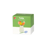 Tulip-Tipped Snack Forks in Vase | Set of 6