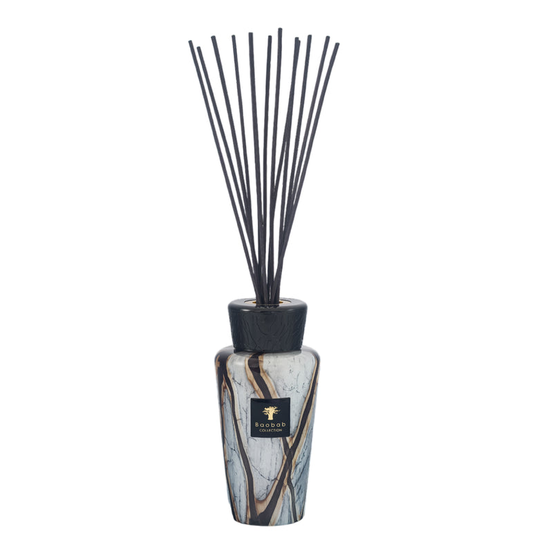 Stones Marble Reed Diffuser | Leather, Rose & Plum | 500ml
