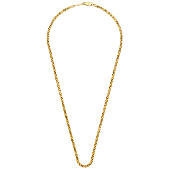 Men's Spiga Chain Necklace | Gold Plated