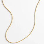 Men's Thin Box Chain Necklace | Gold Plated