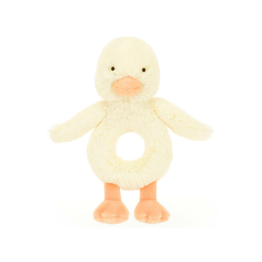 Bashful Duckling Ring Rattle | Baby Jellycat