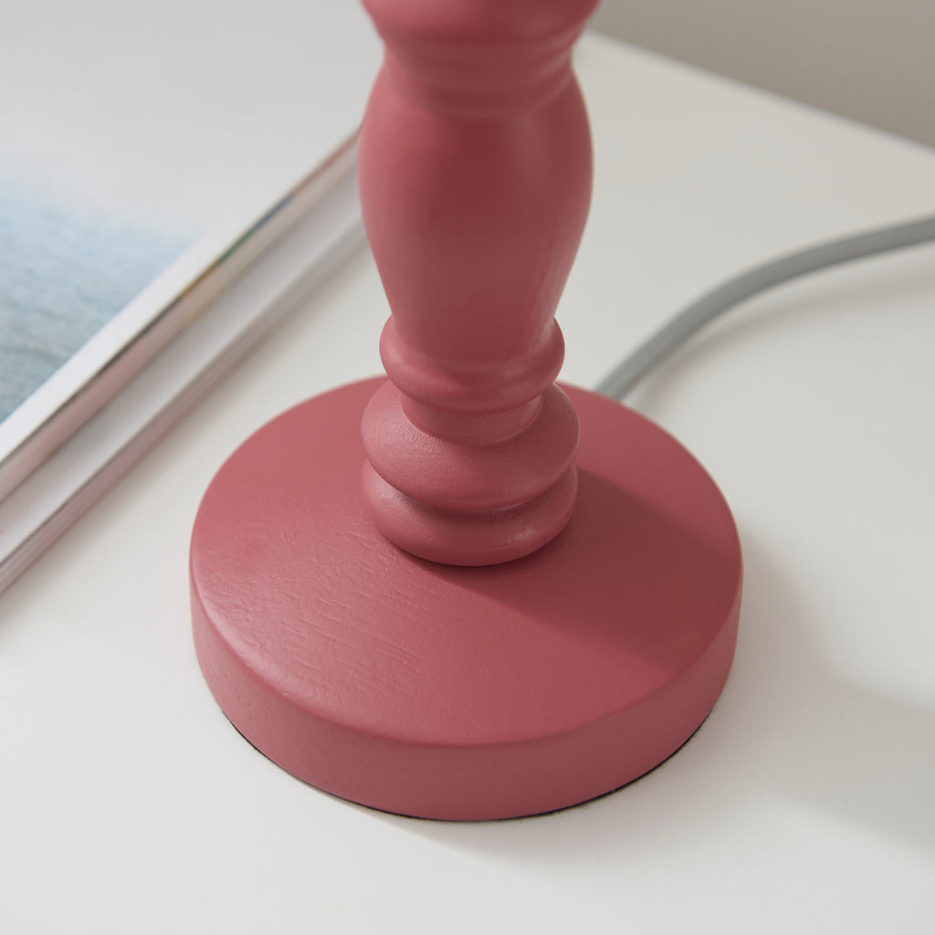 Gallery | Bibury Spindle Table Lamp Base - Pink Clay – About Living