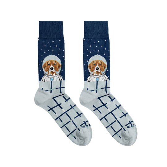 Men's Astronaut Dog Socks