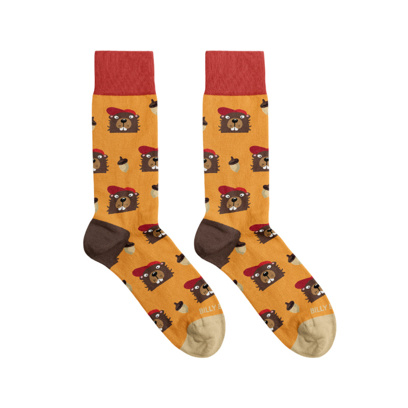 Men's Beaver & Acorn Socks