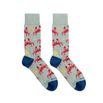 Men's Cute Crab & Seashell Socks