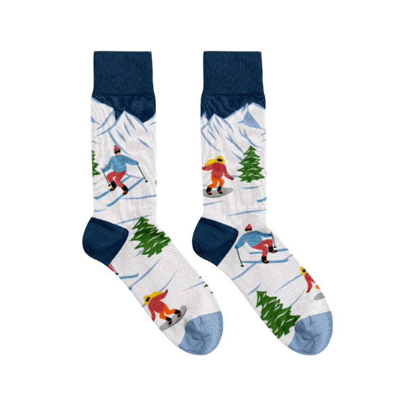 Men's Skiers on the Slopes Socks