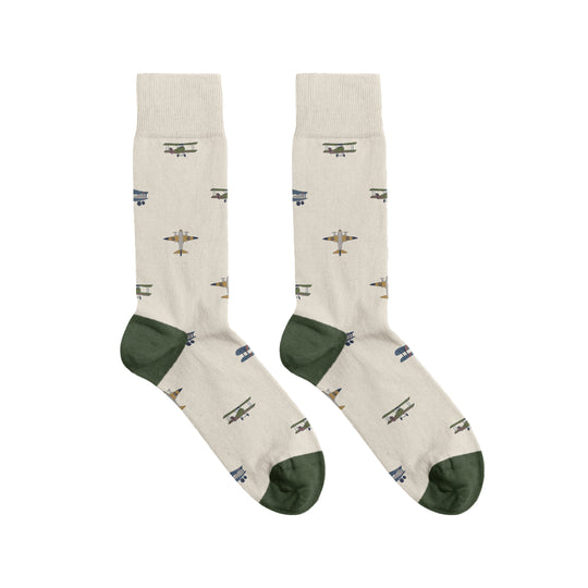 Men's Vintage Airplane Socks