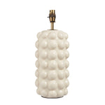 Bobble Table Lamp Base | White Crackle