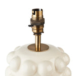 Bobble Table Lamp Base | White Crackle