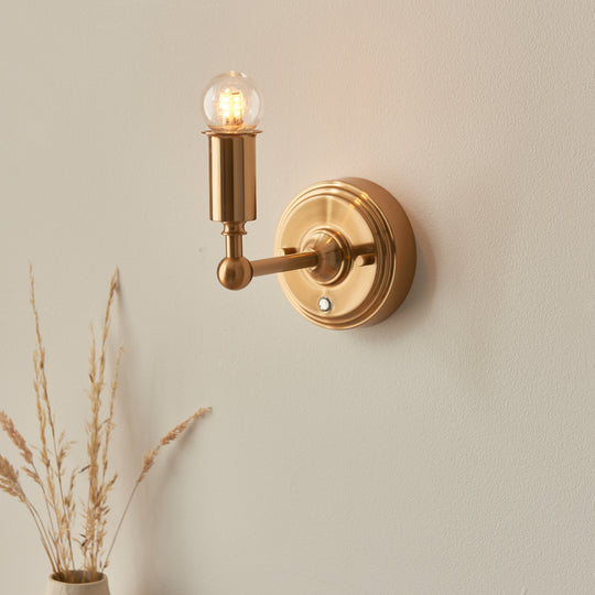 Burley Portable Wall Light | Aged Brass