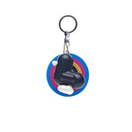 Silicone Duck Keyring | Black