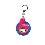 Silicone Duck Keyring | Magenta Pink