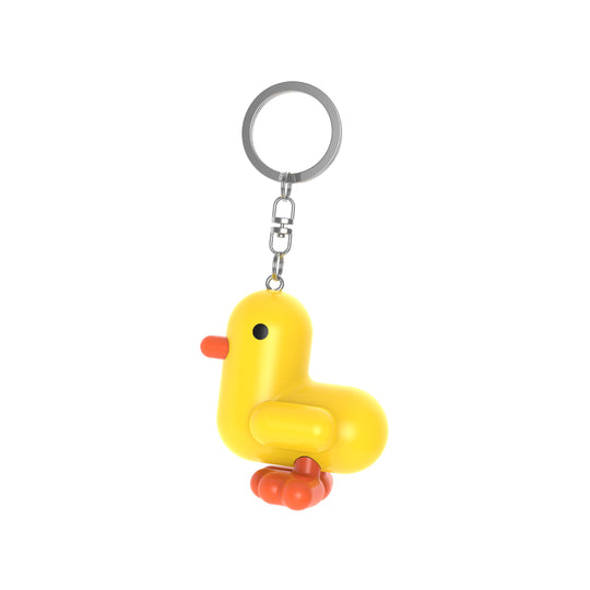 Silicone Duck Keyring | Yellow