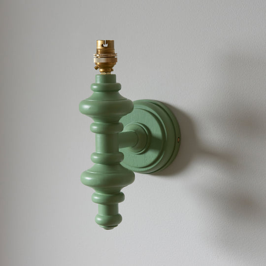 Carnaby Spindle Wall Light Fitting | Cotswold Green