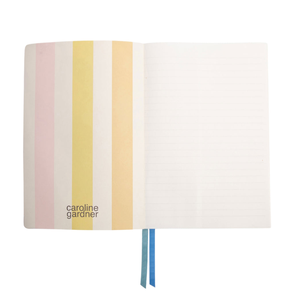Gardner Notebook Real Example Caroline Gardner | A5 Checkmate Hearts Notebook - Monochrome – About Living
