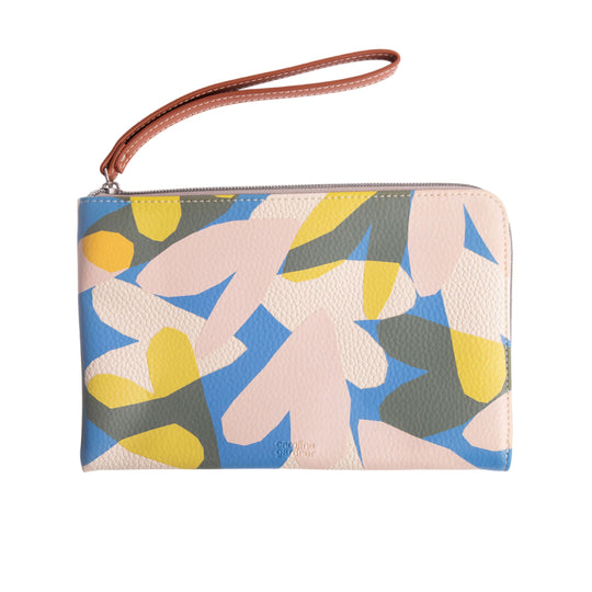 Confetti Hearts Travel Wristlet Pouch