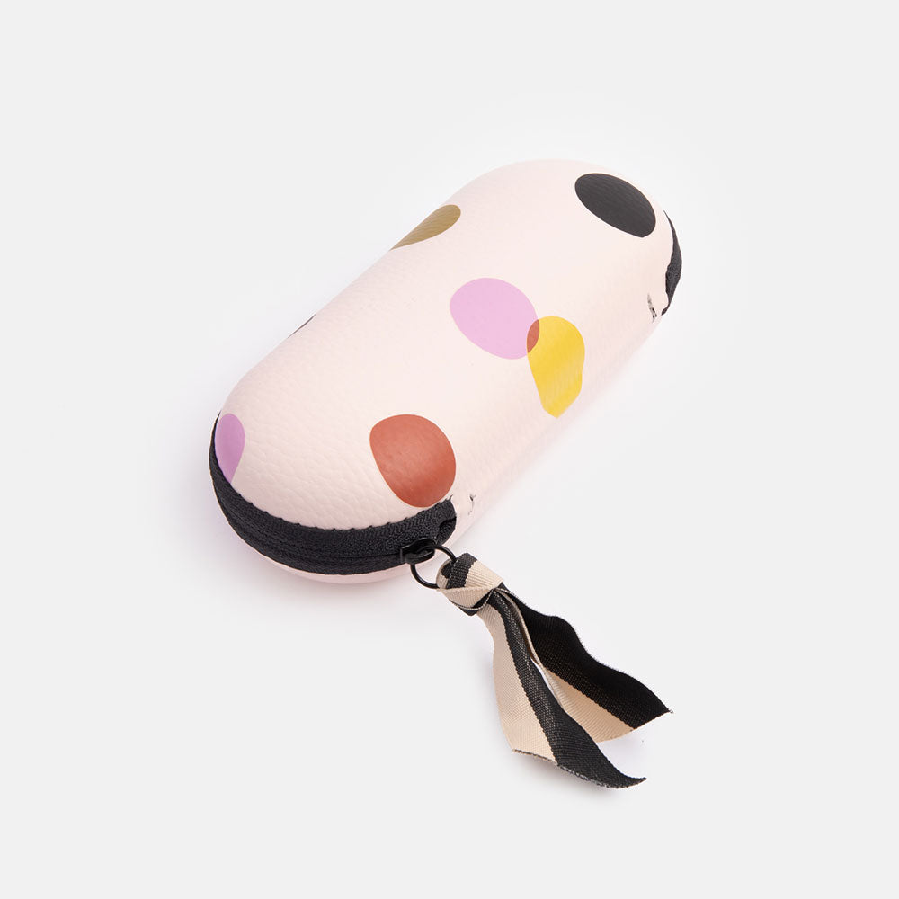 Caroline Gardner | Dotty Hard Shell Glasses Case (Pale Pink) – About Living