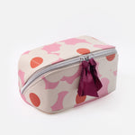 Floral Flat Lay Cosmetic Bag | Pink