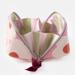 Floral Flat Lay Cosmetic Bag | Pink