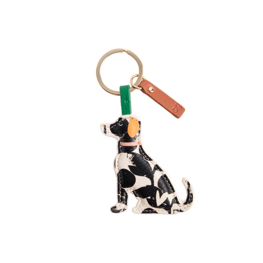 Mono Bloom Labrador Dog Keyring