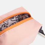 Nylon Cube Cosmetic Bag | Pink & Orange