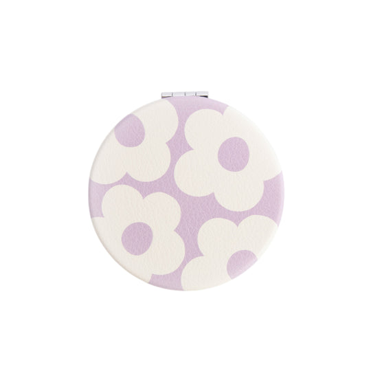 Round Pocket Mirror | Multi Flower | Lilac