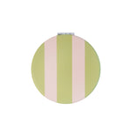 Round Stripe Pocket Mirror | Pink & Green