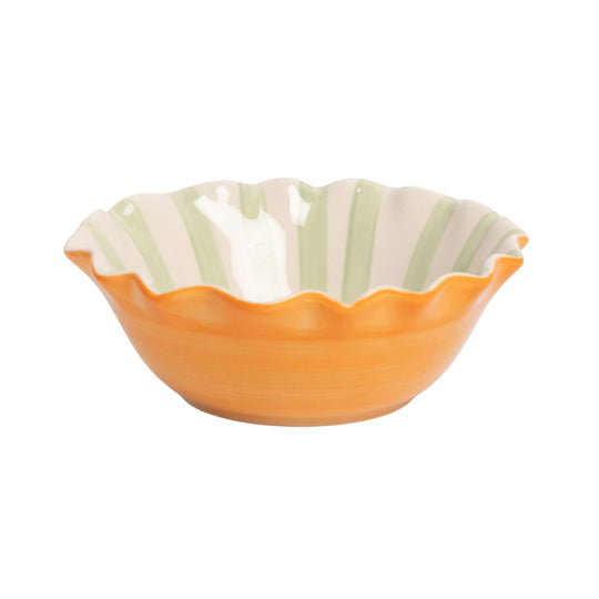Scalloped Hearts Bowl | Orange | 16cm