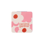 Square Floral Pocket Mirror | Pink