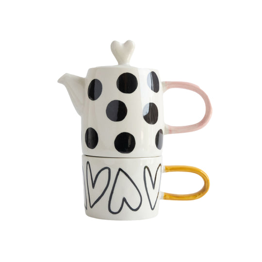 'Tea For One' Teapot & Cup Set