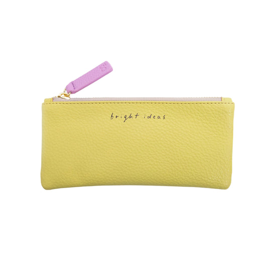 Vegan Leather Pencil Case | Bright Ideas | Green