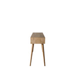Milano Chevron 2 Drawer Console Table | Oak